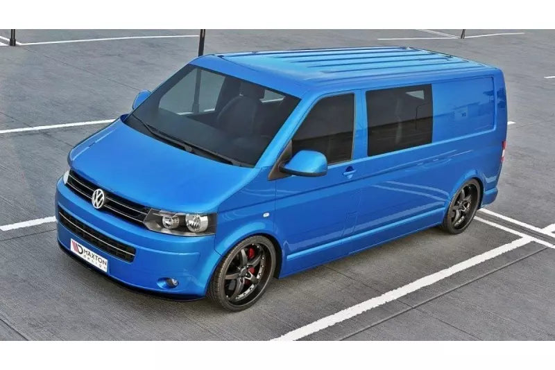 Maxton Design Frontlippe V.2 für VW T5 Facelift Hochglanz schwarz – Ansicht 2
