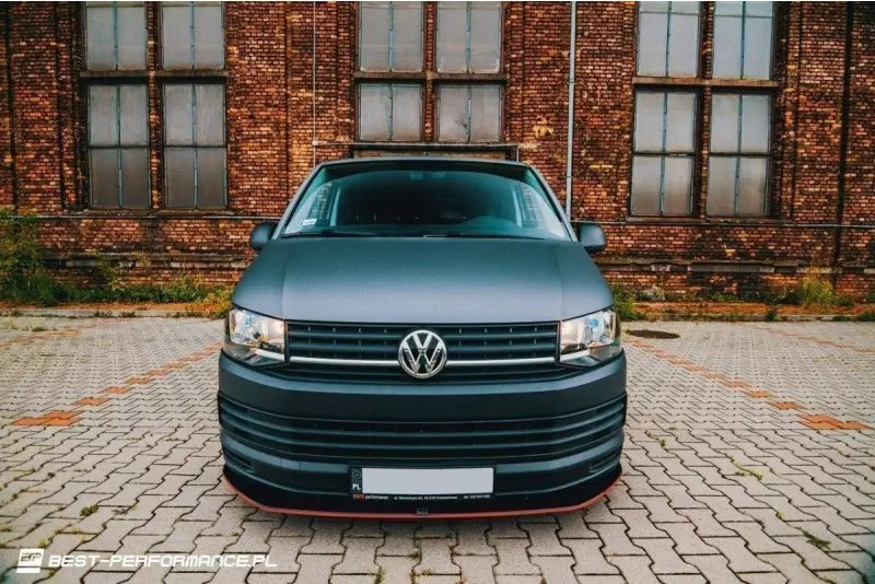 Maxton Design Frontlippe V.1 für VW T6 Hochglanz schwarz – Ansicht 3