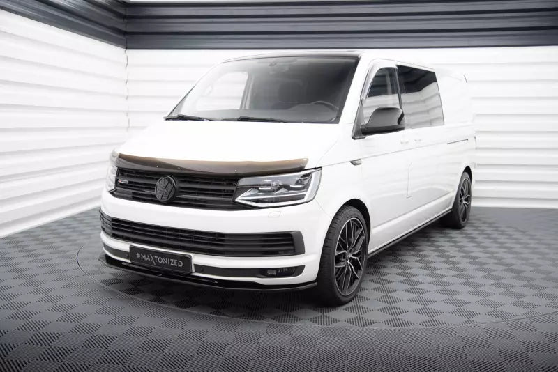 Maxton Design Frontlippe V.2 für VW T6 Hochglanz schwarz – Ansicht 1