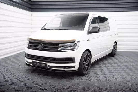 Maxton Design Frontlippe V.2 für VW T6 Hochglanz schwarz – Ansicht 1