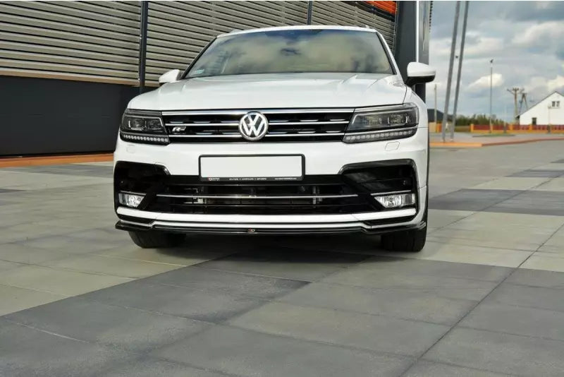 Maxton Design Frontlippe für VW Tiguan 2 R-Line Hochglanz schwarz – Ansicht 3