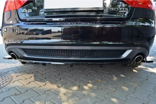 Maxton Design Heckdiffusor V.2 für Audi A5 8T S-Line Coupe / Sportback Hochglanz schwarz – Ansicht 1