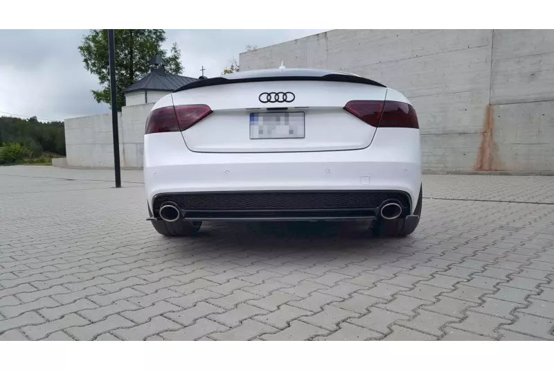 Maxton Design Heckdiffusor für Audi A5 B8 8T S-Line Coupe / Sportback Facelift Hochglanz schwarz – Ansicht 1