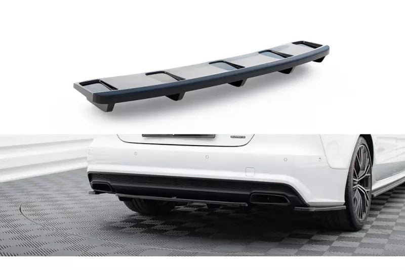 Maxton Design Heckdiffusor V.2 für Audi A7 C7 S-Line Facelift Hochglanz schwarz – Ansicht 1