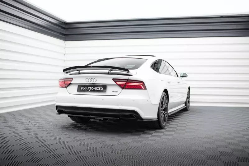 Maxton Design Heckdiffusor V.2 für Audi A7 C7 S-Line Facelift Hochglanz schwarz – Ansicht 2