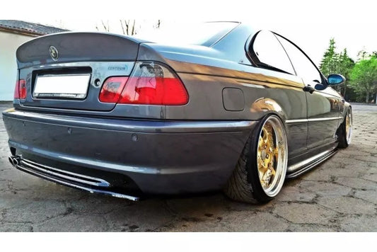 Maxton Design Heckdiffusor für BMW 3er E46 M-Paket Coupe / Cabrio Hochglanz schwarz – Ansicht 1