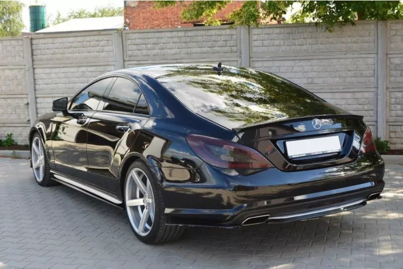 Maxton Design Heckdiffusor für Mercedes CLS C218 AMG-Line Hochglanz schwarz – Ansicht 1