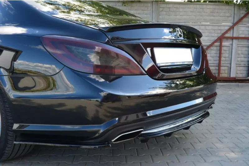 Maxton Design Heckdiffusor für Mercedes CLS C218 DTM Look AMG-Line Hochglanz schwarz – Ansicht 1