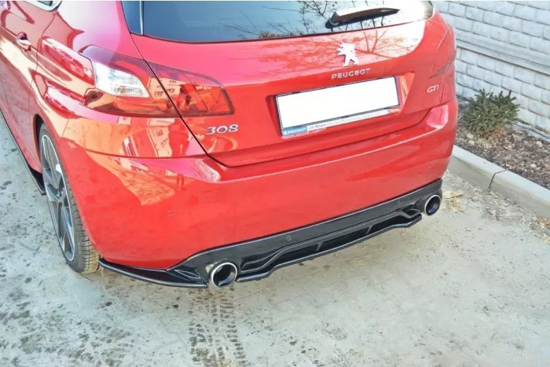 Maxton Design Heckdiffusor DTM Look für Peugeot 308 II GTI Hochglanz schwarz – Ansicht 2