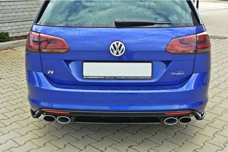 Maxton Design Heckdiffusor für VW Golf 7 R / R-Line Variant Hochglanz schwarz – Ansicht 1