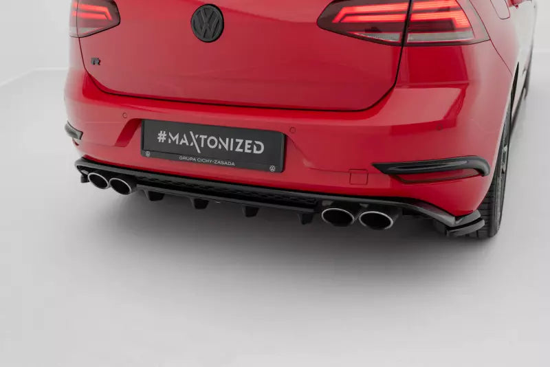 Maxton Design Heckdiffusor V.2 für VW Golf 7 R Facelift ab 03/2017 Hochglanz schwarz – Ansicht 1