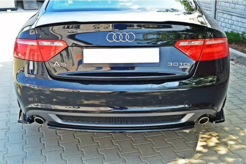 Maxton Design Diffusor Flaps für Audi A5 B8 8T S-Line Hochglanz schwarz – Ansicht 2