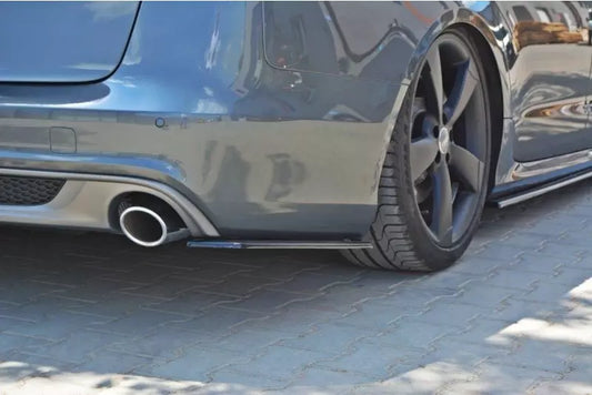 Maxton Design Diffusor Flaps für Audi A6 C7 S-Line Avant Hochglanz schwarz – Ansicht 1