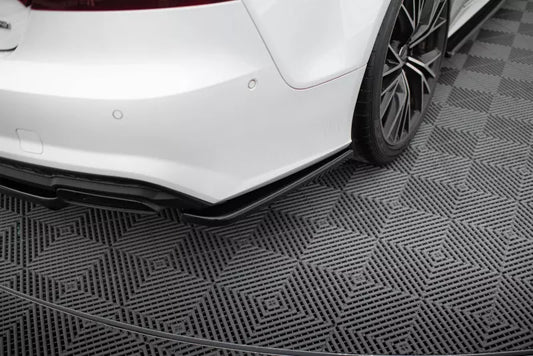 Maxton Design Diffusor Flaps für Audi A7 C7 S-Line Facelift Hochglanz schwarz – Ansicht 1
