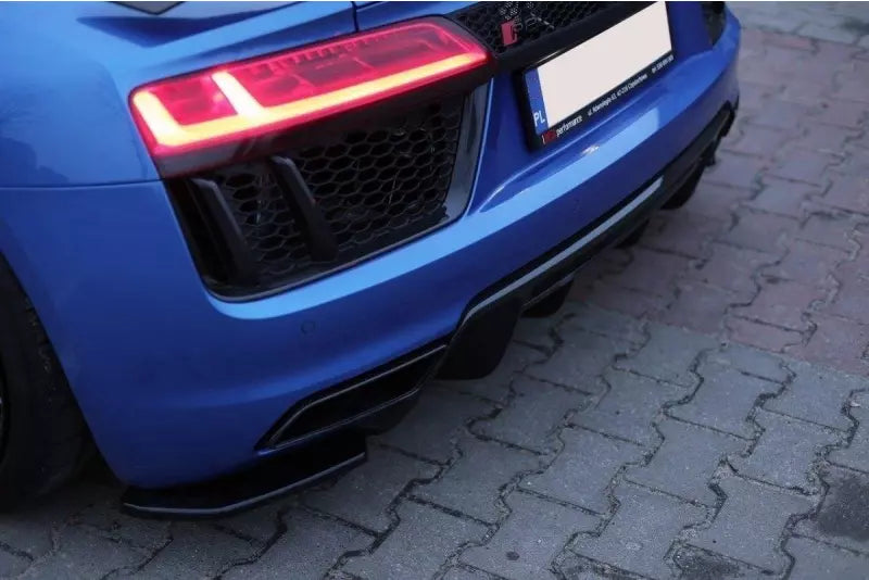 Maxton Design Diffusor Flaps für Audi R8 4S 2015-2018 Hochglanz schwarz – Ansicht 1