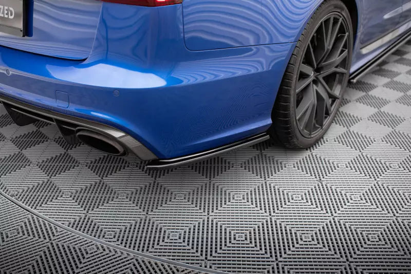 Maxton Design Diffusor Flaps V.1 für Audi RS6 C7 Hochglanz schwarz – Ansicht 1