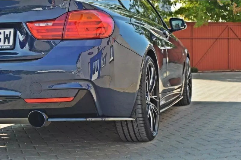 Maxton Design Diffusor Flaps (Paar) für BMW 4er F32 M-Paket Hochglanz schwarz – Ansicht 1