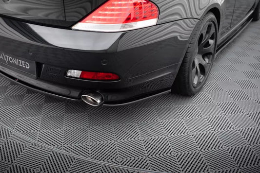 Maxton Design Diffusor Flaps für BMW 6er E63 / E64 vor Facelift Hochglanz schwarz – Ansicht 1
