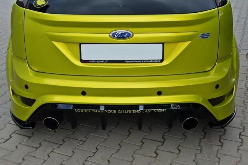 Maxton Design Diffusor Flaps für Ford Focus RS Mk2 Hochglanz schwarz – Ansicht 2