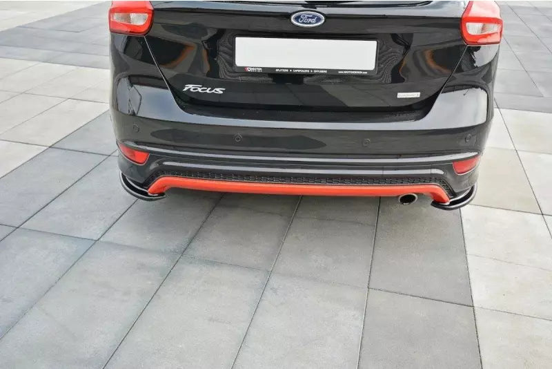 Maxton Design Diffusor Flaps für Ford Focus ST-Line Mk3 Facelift Hochglanz schwarz – Ansicht 2