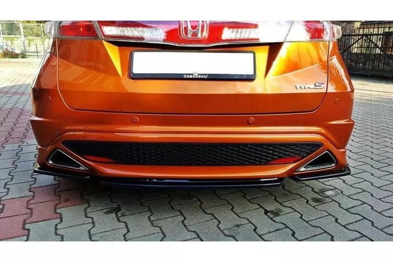 Maxton Design Diffusor Flaps für Honda Civic VIII Mk8 Type S/R Hochglanz schwarz – Ansicht 2