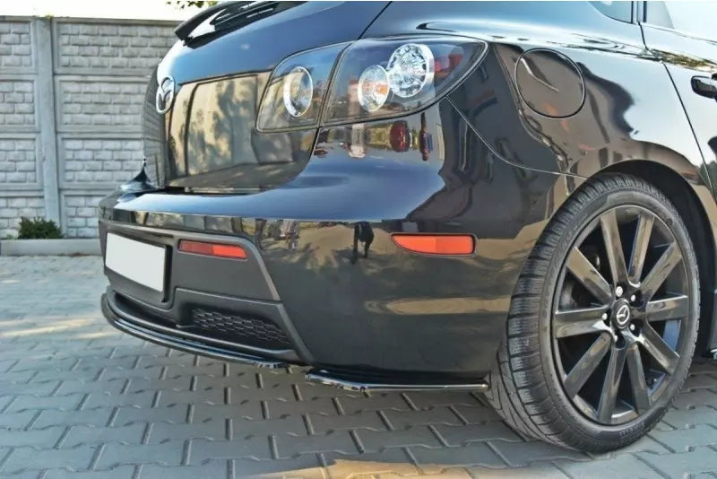 Maxton Design Diffusor Flaps für Mazda 3 MPS Mk1 vor Facelift Hochglanz schwarz – Ansicht 1
