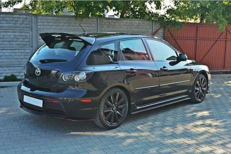 Maxton Design Diffusor Flaps für Mazda 3 MPS Mk1 vor Facelift Hochglanz schwarz – Ansicht 2