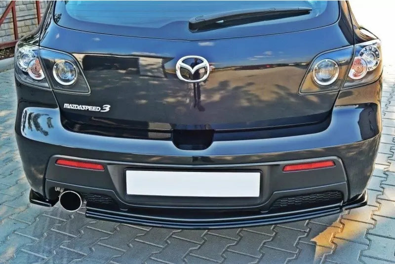 Maxton Design Diffusor Flaps für Mazda 3 MPS Mk1 vor Facelift Hochglanz schwarz – Ansicht 3