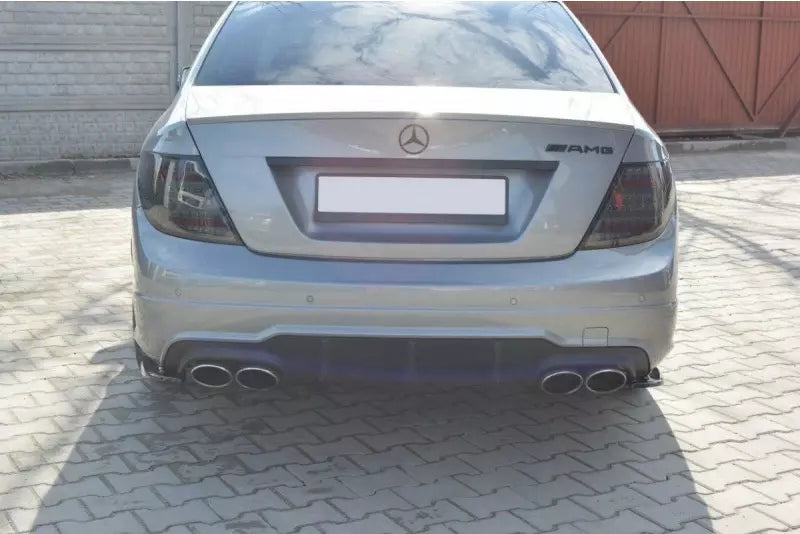 Maxton Design Diffusor Flaps für Mercedes C-Klasse W204 C63 AMG/ AMG-Line 2007-2010 Hochglanz schwarz – Ansicht 2