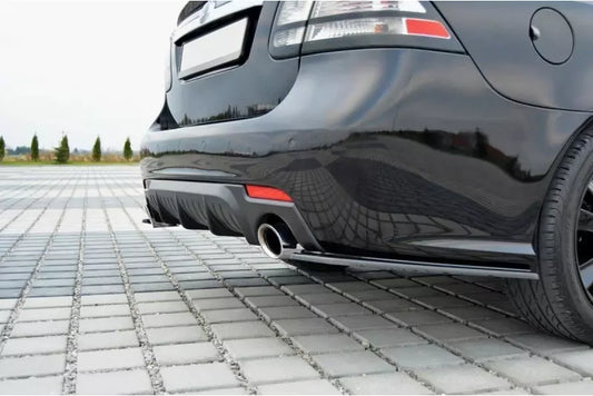 Maxton Design Diffusor Flaps für Saab 9-3 Aero II Facelift Hochglanz schwarz – Ansicht 1
