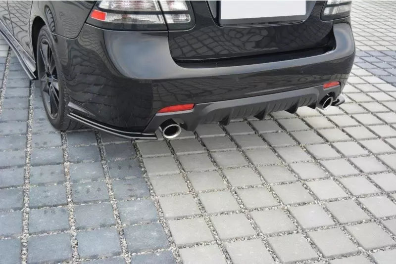 Maxton Design Diffusor Flaps für Saab 9-3 Aero II Facelift Hochglanz schwarz – Ansicht 2