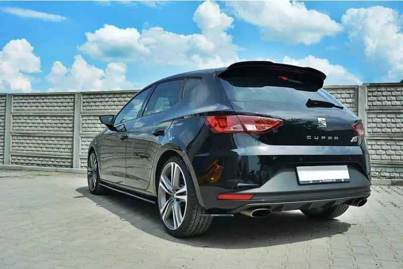 Maxton Design Diffusor Flaps für Seat Leon 3 (Typ 5F) Cupra / FR Hochglanz schwarz – Ansicht 2