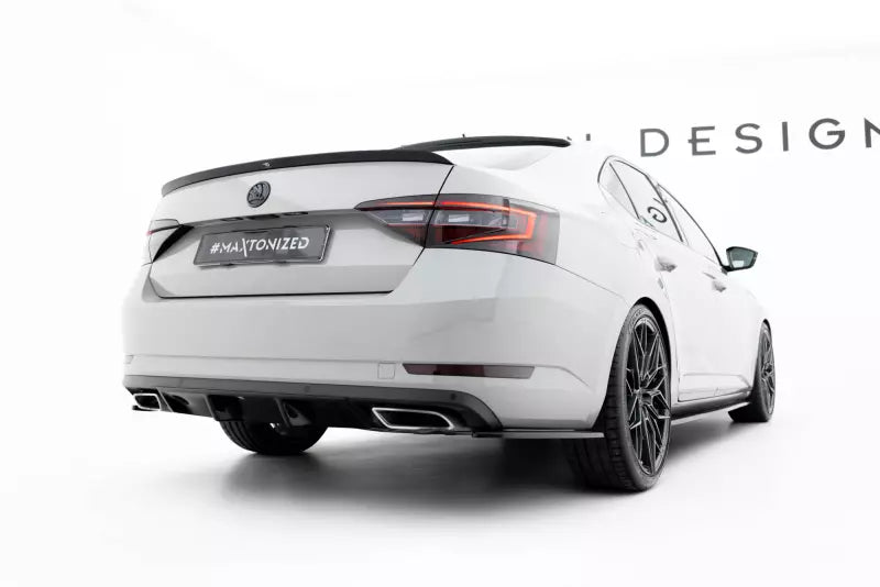 Maxton Design Diffusor Flaps für Skoda Superb 3 III 3V Hochglanz schwarz – Ansicht 3