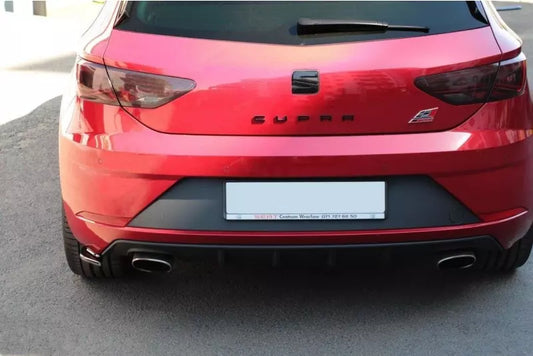 Maxton Design Diffusor Flaps V.2 für Seat Leon 3 (Typ 5F) Cupra Facelift Hochglanz schwarz – Ansicht 1
