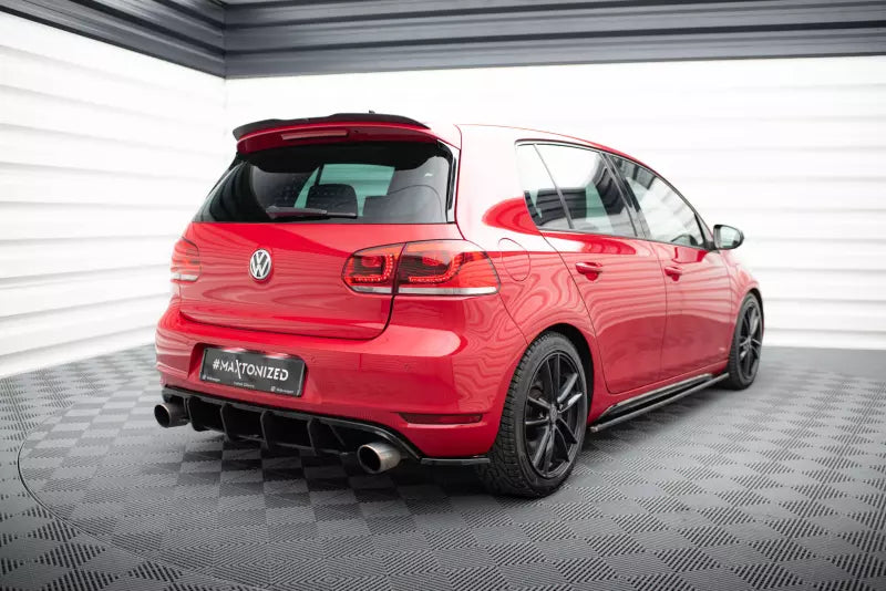 Maxton Design Diffusor Flaps für VW Golf 6 GTI 35TH Hochglanz schwarz – Ansicht 2