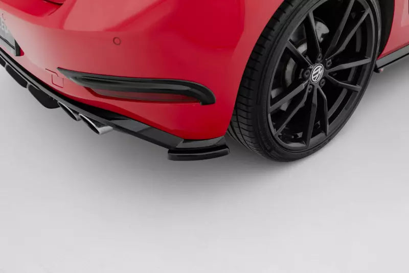 Maxton Design Diffusor Flaps für VW Golf 7 R-Line / R Facelift ab 03/2017 Hochglanz schwarz – Ansicht 4