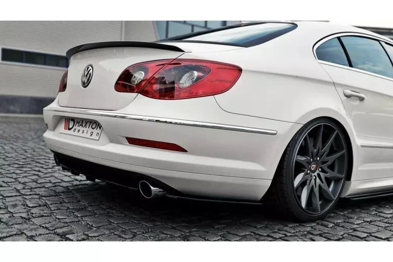 Maxton Design Diffusor Flaps für VW Passat CC R36 R-Line vor Facelift Hochglanz schwarz – Ansicht 1