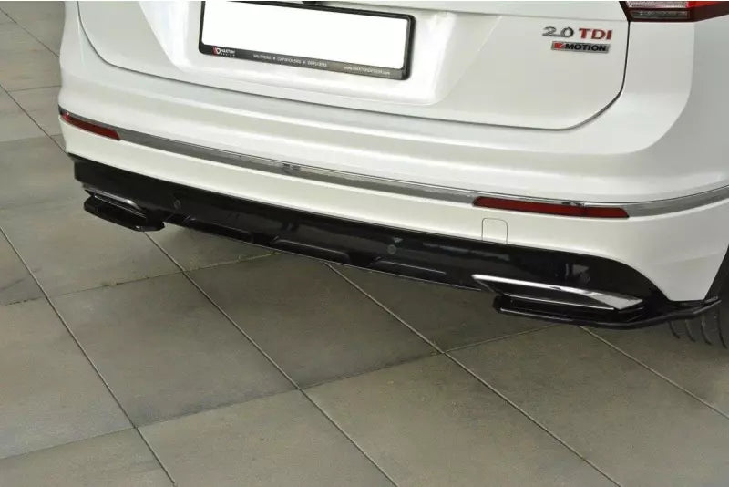 Maxton Design Diffusor Flaps für VW Tiguan 2 R-Line Hochglanz schwarz – Ansicht 1