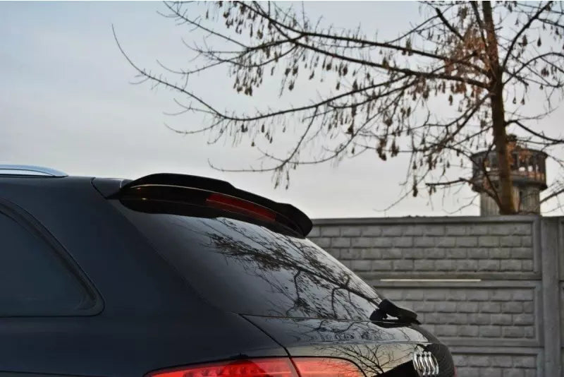 Maxton Design Heckspoiler Lippe für Audi A4 / S4 / A4 S-Line B8 Avant 2008-2015 Hochglanz schwarz – Ansicht 1