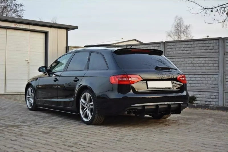 Maxton Design Heckspoiler Lippe für Audi A4 / S4 / A4 S-Line B8 Avant 2008-2015 Hochglanz schwarz – Ansicht 4