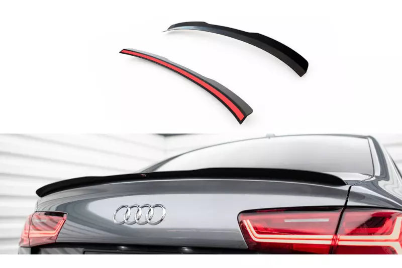 Maxton Design Heckspoiler Lippe für Audi A6 C7 Limousine / A6 S-Line Hochglanz schwarz – Ansicht 1