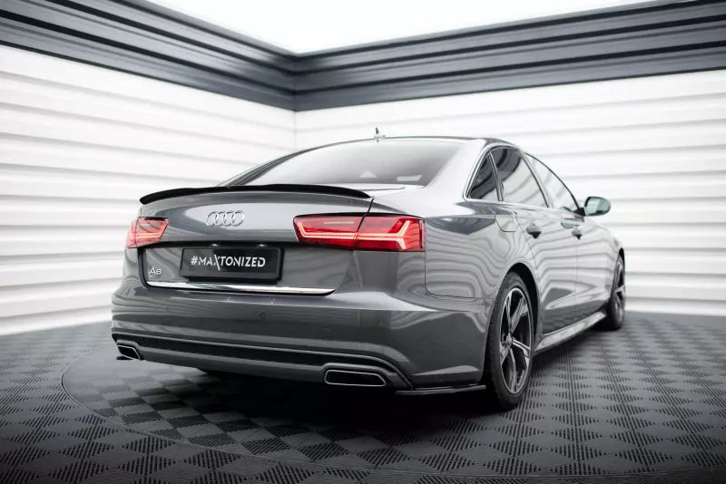 Maxton Design Heckspoiler Lippe für Audi A6 C7 Limousine / A6 S-Line Hochglanz schwarz – Ansicht 2