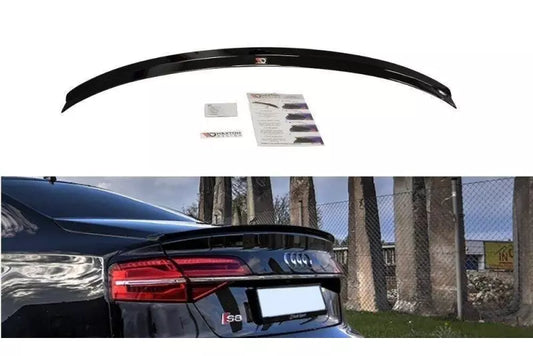 Maxton Design Heckspoiler Lippe für Audi S8 D4 Facelift Hochglanz schwarz – Ansicht 1