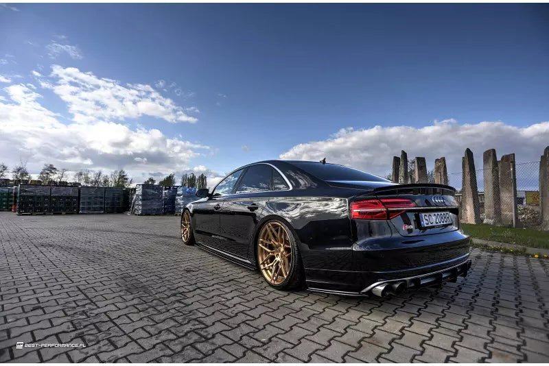 Maxton Design Heckspoiler Lippe für Audi S8 D4 Facelift Hochglanz schwarz – Ansicht 2