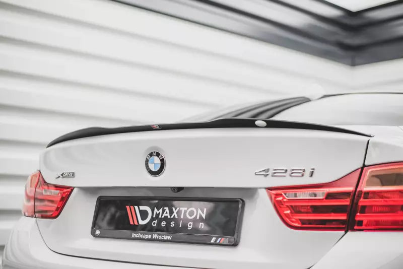 Maxton Design Heckspoiler Lippe für BMW 4er F32 Coupe (2013-2020) Hochglanz schwarz – Ansicht 1