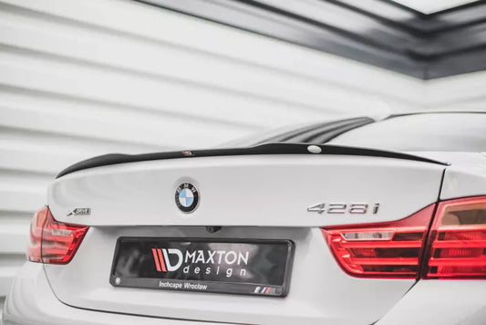 Maxton Design Heckspoiler Lippe für BMW 4er F32 Coupe (2013-2020) Hochglanz schwarz – Ansicht 1