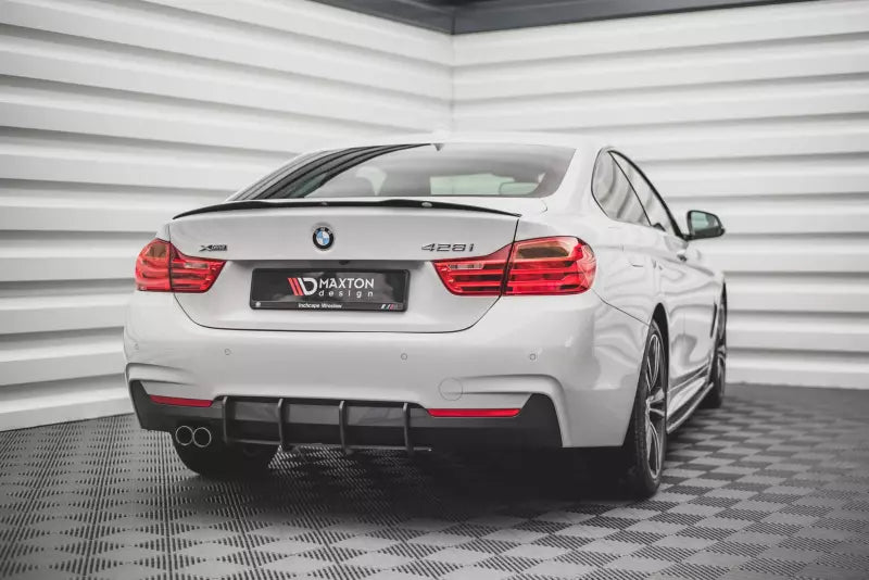 Maxton Design Heckspoiler Lippe für BMW 4er F32 Coupe (2013-2020) Hochglanz schwarz – Ansicht 3