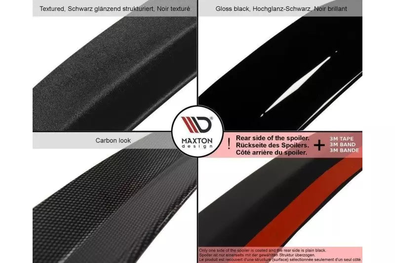 Maxton Design Heckspoiler Lippe V.1 für BMW X6 F16 M Paket Hochglanz schwarz – Ansicht 3