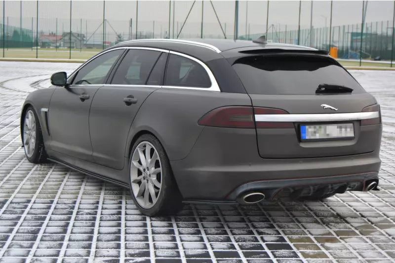 Maxton Design Heckspoiler Lippe für Jaguar XF X250 Sportbrake Hochglanz schwarz – Ansicht 3
