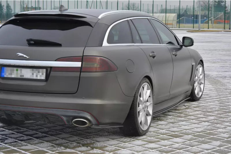 Maxton Design Heckspoiler Lippe für Jaguar XF X250 Sportbrake Hochglanz schwarz – Ansicht 4